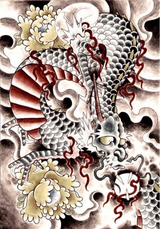 Японские татуировки ( фото, эскизы ). X_06c0ed34